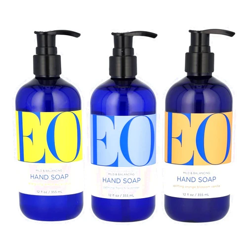 EO Handwashing Revolution Epic Trio: Calming Lavender, Zesty Lemon & Eucalyptus, & Sunshine-y Orange Blossom Vanilla (12 fl oz each)