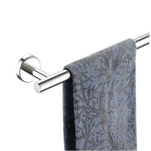 JQK Chrome Towel Bar, 18 Inch 304 Stainless Steel Thicken 0.8mm Towel Rack Bathroom, Towel Holder Polished Finished Wall Mount, Total Length 20.47 Inch, TB110L18-CH