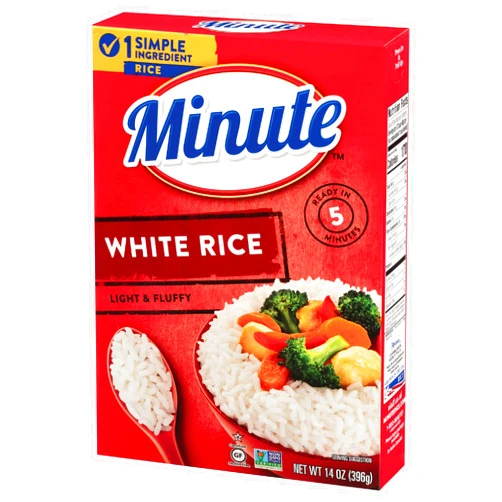 Minute White Rice, Instant White Rice for Quick Dinner Meals, 14-Ounce Box