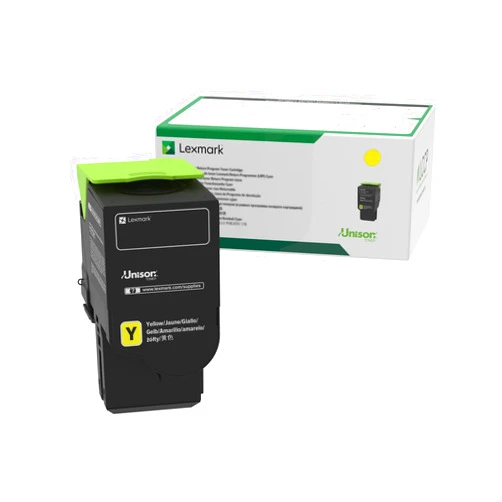 Lexmark 78C0UYG TAA-Compliant Yellow Ultra High Yield Return Program Toner Cartridge Toner