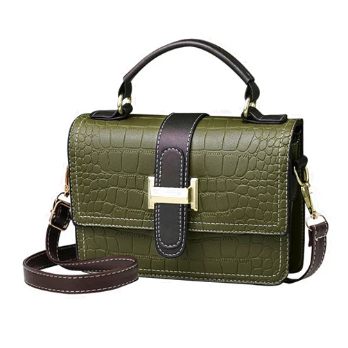 Wiwsi Women's Designer Leather Crossbody Purse Small Top Handle Satchel Bag with Detachable Vegan leather shoulder strap