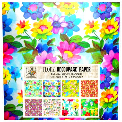 Flonz Decoupage Paper Pack (24 Sheets 6