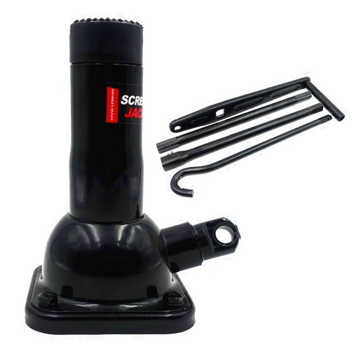 LUSHIH Car Jack 2 Ton (4,000 lb) Capacity Spiral Jack for Pickup Truck, Screw Jacks for Car Lift or jack Stands, Tire Jack Fit for Ford F150 Truck Chevy Silverado Dodge Ram 1500 (Black)
