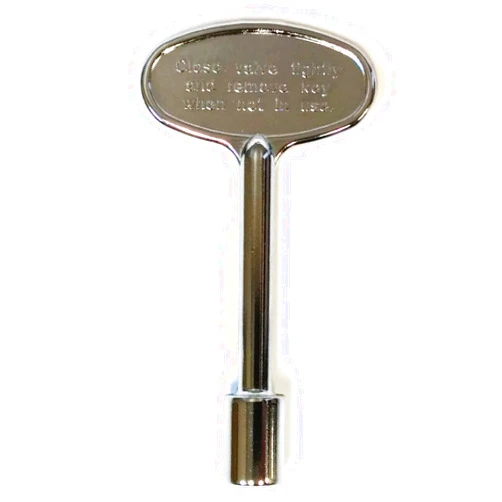 Midwest Hearth Universal Valve Key for Gas Fire Pits and Fireplaces - Polished Chrome (3-Inch)