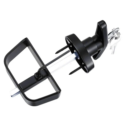 QANVEE Shed Door Latch T-Handle Lock Kit with 4 Keys,Storage Barn Shed Door Hardware Lock Set 4½