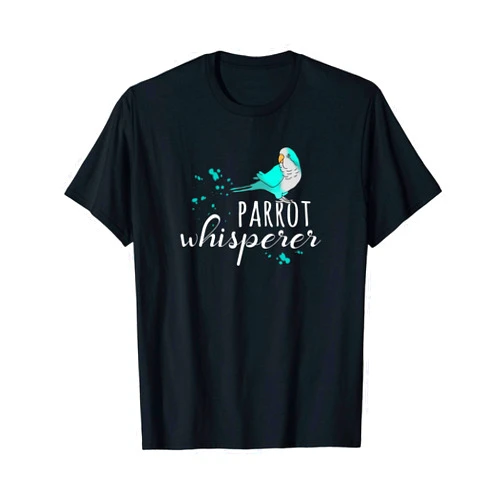 FandomizedRose Parrot Whisperer, Cute Pet Blue Quaker Parrot Monk Parakeet T-Shirt