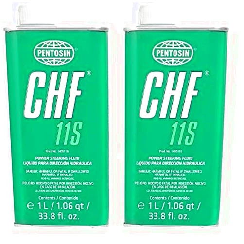 CRP Automotive Pentosin 1405116 CHF 11S Long-Life Synthetic Hydraulic Fluid for Audi, Bentley, BMW, Chrysler, Dodge, Jeep, Mercedes-Benz, Mini, Porsche, Saab, Volkswagen, Volvo, and More; 1 Liter (Pack of 2)