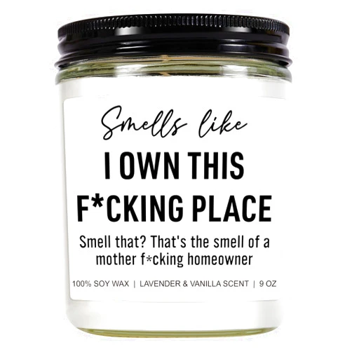 Younift Funny Housewarming Candle, House Warming Gifts New Home Gifts Ideas, Housewarming Gifts for Women, Men, Couple, New Homeowner Gifts, New Apartment Gifts, Closing Gifts for Home Buyers