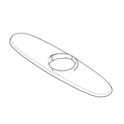 Pfister 961-193A Kai Deckplate, Polished Chrome