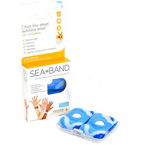 Sea-Band Acupressure Wrist Bands, 1 Child Pair (Blue)