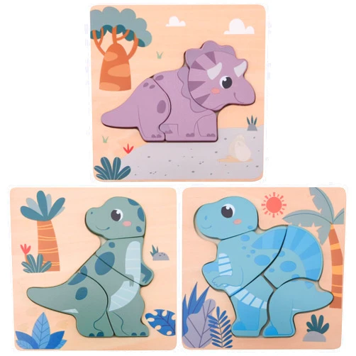 Jouéco Joueco Wooden Dino Puzzle