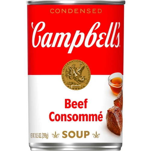 Campbell's Condensed Beef Consomme Soup, 10.5 oz Can (Pack of 6)