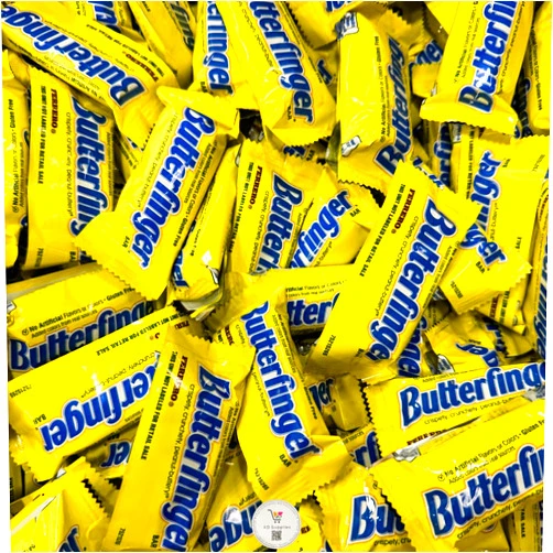 KD Supplies Butter Fingers Fun Size Chocolate Candy Bars (1 Pound) Individually Wrapped Snacks
