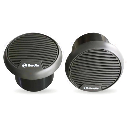 Herdio 3 Inch Waterproof Marine Speakers Full Range Audio Motorcycle Speaker Stereo System with MAX Power 140 W (Pair) for Motorcycle,Boat,Hot tub,UTV,ATV,Golf Carts,Powersports,CAR,SPA(Grey)