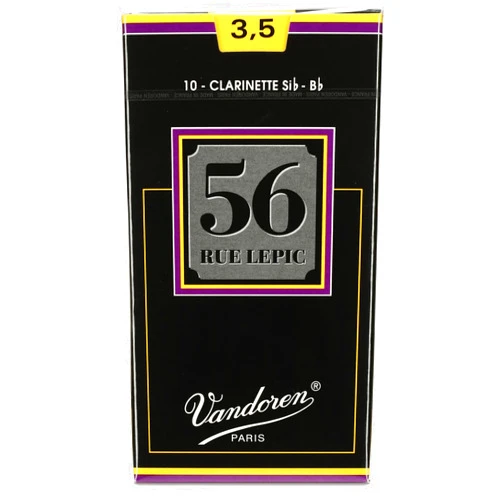 Vandoren CR5035 Bb Clarinet 56 Rue Lepic Reeds Strength 3.5; Box of 10