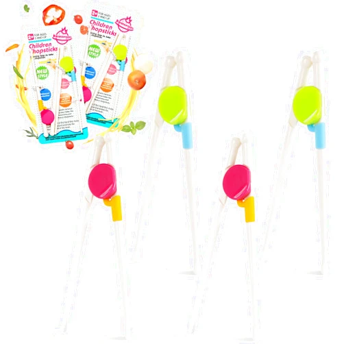 Kidsfantasy 4 Pairs Kid Chopsticks, Training Chopsticks Set Learning Chopstick Detachable for Beginners Children Dishwasher Safe