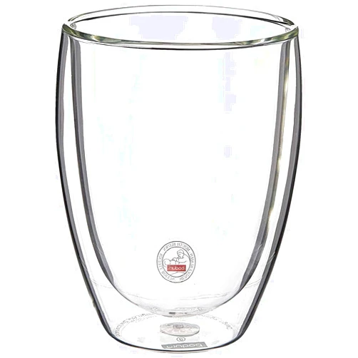 Bodum 12oz Pavina Double Wall High-Heat Borosilicate Glass, Set of 2, Clear