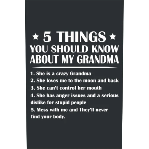 DWIGHT SCOTT 5 Things You Should Know About My Grandma Funny Mama Mothers: Lined Journal Notebook, Memo Diary Subject Planner, for Travelers, Students, Office - 6