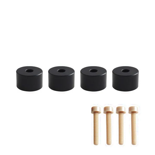 FYSETC Voron2.4 3D Printer Part - Print Bed PEEK Leveling Column - Upgrade Hotbed Solid Mount: 4 Set Heat-Resistant Buffer with Screw Fit Vorn 2.4 R2 Triden Aluminum Printing Plate or Other Machine