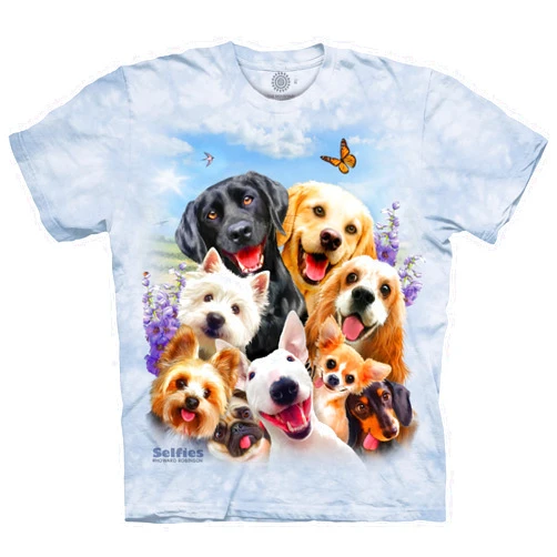The Mountain Dog Selfie Unisex T Shirt | Premium, Hand-Dyed | Animal Graphic Tee