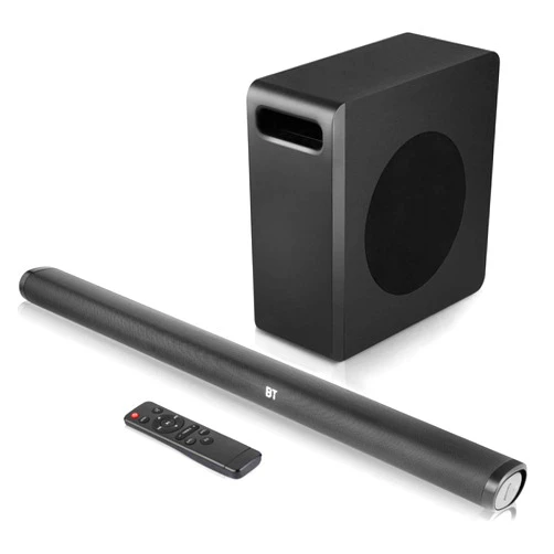 Sparkwav soundbar,150W Soundbar with Wireless Subwoofer, 2.1 Channel Sound Bar,34 Inch Wired & Wireless Bluetooth 5.0, Enhanced Bass Adjustment, Optical/Coaxial/Aux/USB
