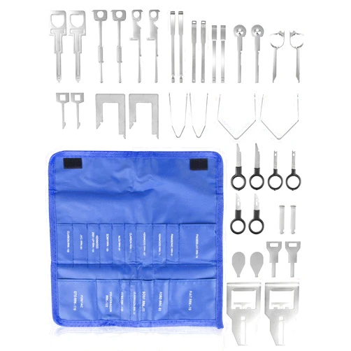 NuIth 38PCS Radio Removal Tool Set, Universal Radio Removal Pry Tool Kit, Professional Tooling Car Audio Stereo CD Player Removal Key Kit for Most Cars and Trucks Alpine/Sony/Pioneer/JVC Stereo