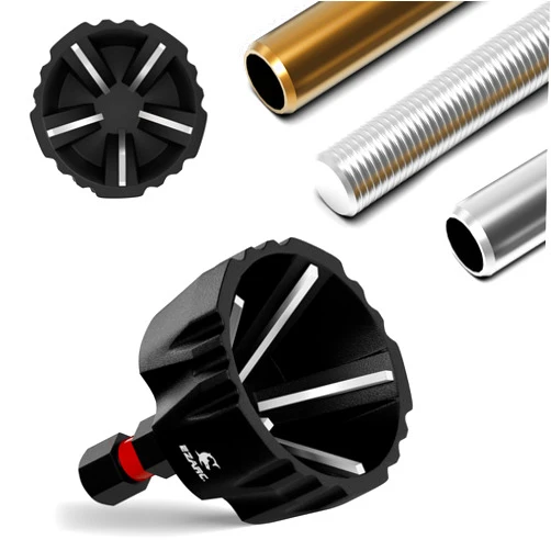 EZARC Deburring External Chamfer Tool, Tungsten Carbide Chamfering Drill Bit, Deburring Drill Bit, Remove Burr Tools Quick Release Shank Fits for 9/16