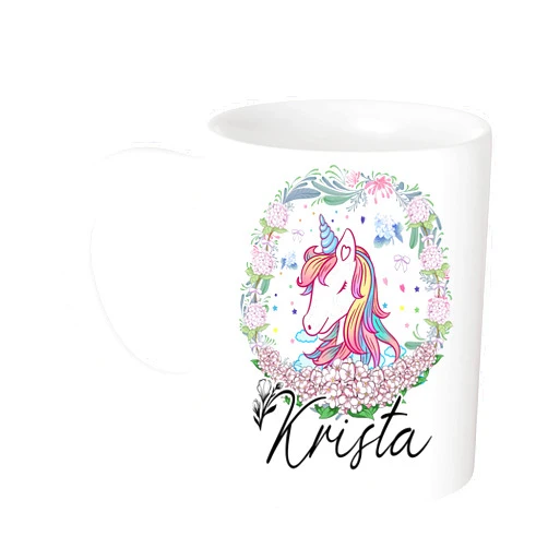 Generic Coffee Mug Personalized Name Coffee Mugs, Unicorn and Krista Coffee Mug with Name, 11 Oz - Gifts for Women, Gifts for Kids, Birthday Gifts, Christmas Gifts 11oz White Mug 910159