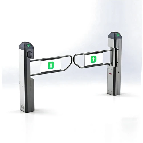 Himopuer Unidirectional Auto Opening Swing Gate - Electric Radar Sensor Turnstile, Ideal for Supermarkets, Bookshops, Cinemas & Leisure Centres, with Sleek Aluminium Finish
