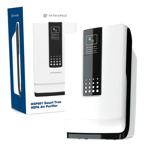 HATHASPACE Smart Air Purifiers - True HEPA Air Purifier, Cleaner & Filter for Allergies, Smoke, Pets - Eliminator of 99.9% of Dust, Pet Hair, Odors - HSP001-700 Sq. Ft.
