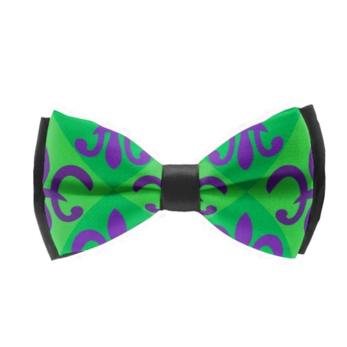 MZERSE Unisex Classic Mardi Gras Pre-Tied Smooth Satin Mardi Gras Pre-Tied for Festival Graduation Prom