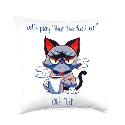 Dynamitfrosch Let's Play Throw Pillow, 18x18, Multicolor