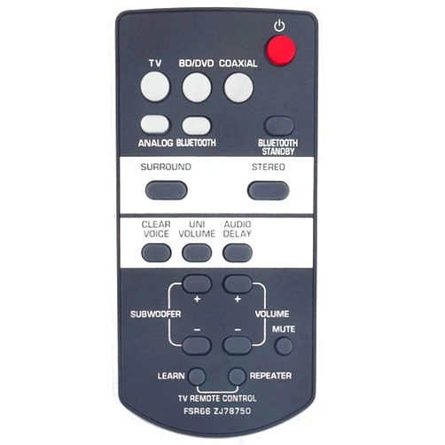 ALLIMITY New FSR66 ZJ78750 Replacement Remote Control fit for Yamaha Front Surround System YAS-103 YAS-93 ATS-1030 YAS103 YAS93 ATS1030 YAS-203 YAS-105 YAS-101 YAS-152 SRT-700 ATS-1050 ATS-1050BL ATS-1050-R
