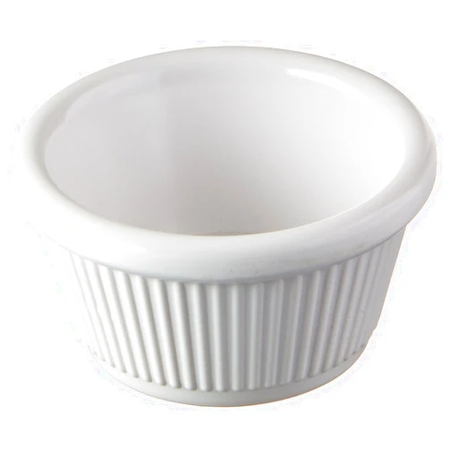 Winco Fluted Ramekins, 2-Ounce, White, 12-Pieces