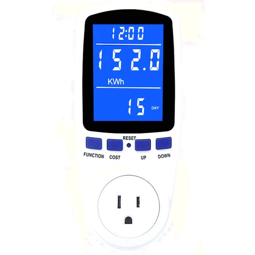 MECHEER Upgraded Watt Power Meter Plug Home Electrical Usage Monitor Consumption, Energy Voltage Amps Kill Tester with Backlight, Overload Protection, 7 Modes Display
