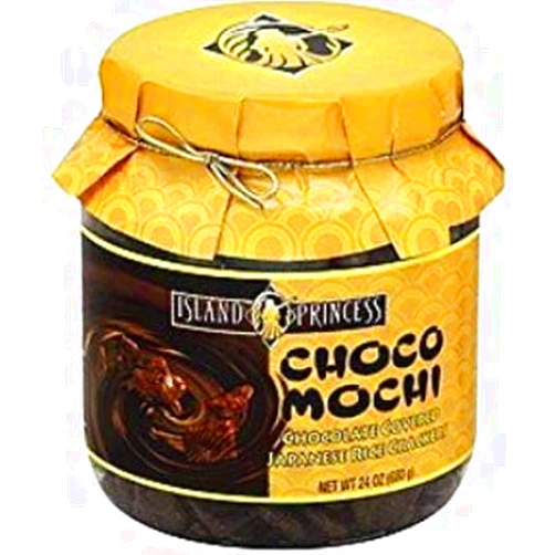 Island Princess Choco Mochi Chocolate Covered Japanese Rice Crackers 24 ounces (680g)