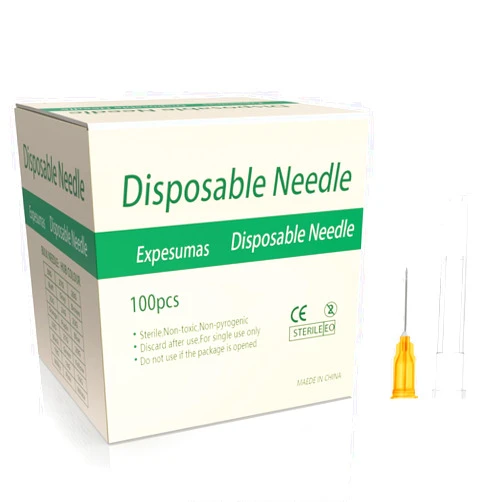 Expesumas 100 Pack 25 Gauge 5/8 Inch Sterile Disposable Lab Supplies, Scientific and Industrial Dispensing Needle Accessories