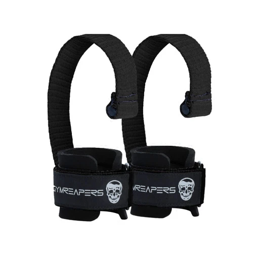 Gymreapers Weight Lifting Straps With Dowel - Wrist Straps for Weightlifting - Workout Deadlift Wrist Weights - Reinforced Stitching & Padded Fit Gym Accessories for Strength & Gym Hand Grip