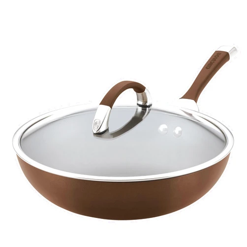 Circulon Symmetry Hard Anodized Nonstick Wok/Stir Fry Pan with Lid, 12