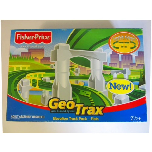 Fisher-Price GeoTrax Rail & Road System Elevation Tracks - Ramps Pack