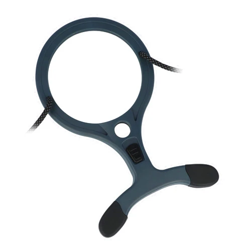 Carson Lume Series 2X COB LED Lighted Hands Free Aspheric Magnifier with 7X Spot Lens, Neck Cord and Two Brightness Settings for Hobbies, Sewing, Reading and Crafts (AS-70)