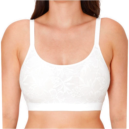 Bali Womens Breathe Bralette, Cotton Modal Wireless Bra, Lightweight Breathable Pullover Bralette, Convertible Straps
