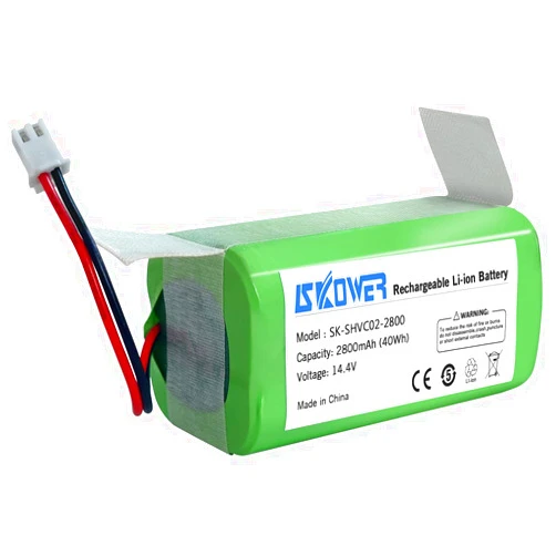 SKOWER RVBAT850 Battery for Shark Ion R75 R76 R85 S87 RV725N RV761 RV850C RV1000S RV850 RV751 RV851WV RV871 RV871C RV101AE RV2001 Robot Vacuum Cleaner, 2 Prong Shark Battery