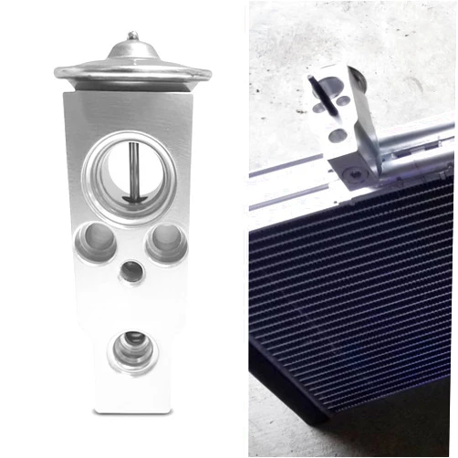 Awlbed 1 PC Automotive Steam Engine Air Conditioning Valve, Automotive A/C Expansion Valve, Sturdy and Durable Automotive Air Conditioning Parts, Universal for Most Cars (Silver)