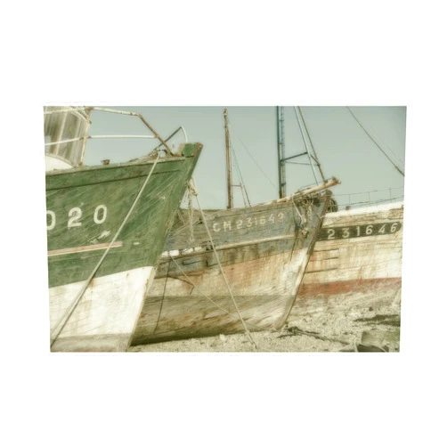 Trademark Fine Art 'Fishing Boats' Canvas Art by Cora Niele