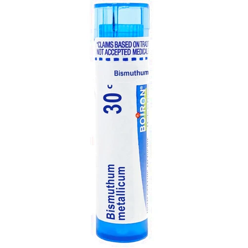 Boiron Bismuthum Metallicum 30C Md 80 Pellets for Stomach Aches, Sour Stomach and Vomiting