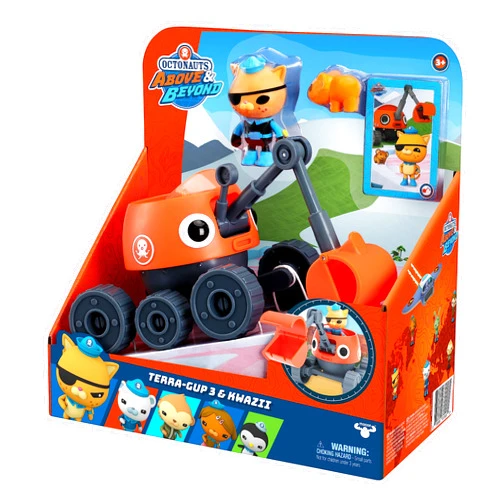 Octonauts Above & Beyond Terra Gup 3 and Kwazii Deluxe Toy Vehicle & Figure Set. Recreate Octonauts Missions. Includes 2.8
