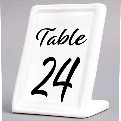 Sean Raine Designs Elegant Wedding Table Numbers