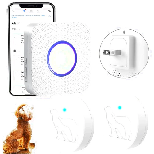 EverNary Dog Door Bell for Potty Training to Go Outside, Upgrate Wireless Doggie Door Bell for Dog, WiFi Doggy Doorbell with Phone,Waterproof Touch Button with Extra Large Activate Range