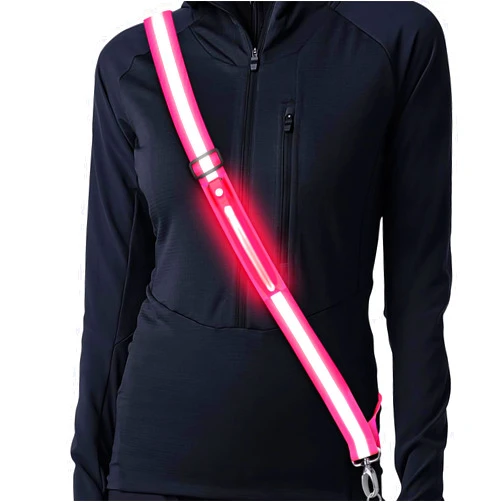 Simket Reflective Walking Gear, Rechargeable Led Reflective Sash, Adjustable Night Walking Safety Gear, High Visibility Safety Lights for Walking at Night for Men Women Jogging Running Biking